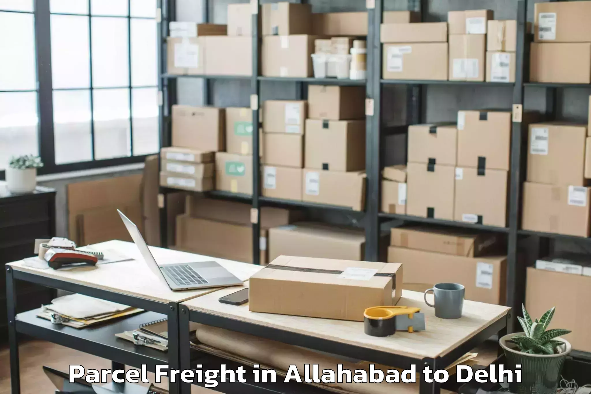 Book Allahabad to Garhi Parcel Freight